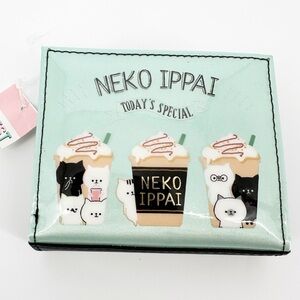 NWT Kawaii Japanese Cat Coffee Wallet